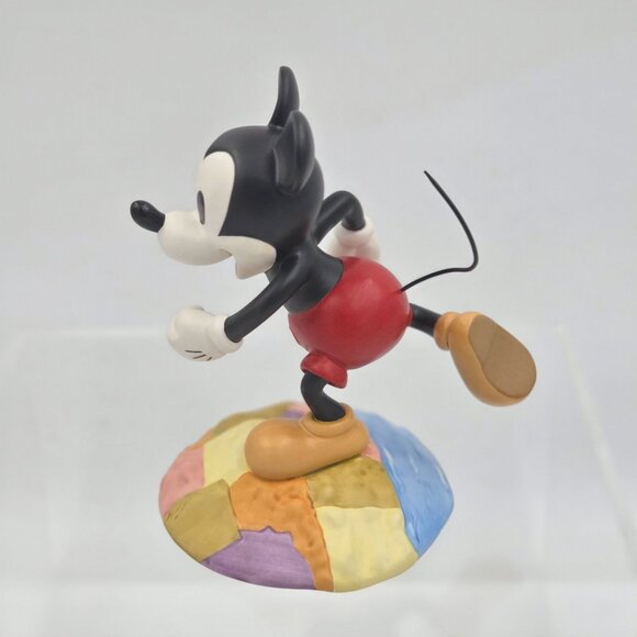 WDCC Mickey Mouse Thru the Mirror on Top of the World Sculpture with Cloisonné P - Picture 6 of 9